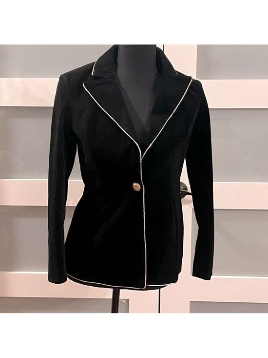 Tissu Jackets & Blazers - TISSU black velvet blazer. Size S. Made in Italy